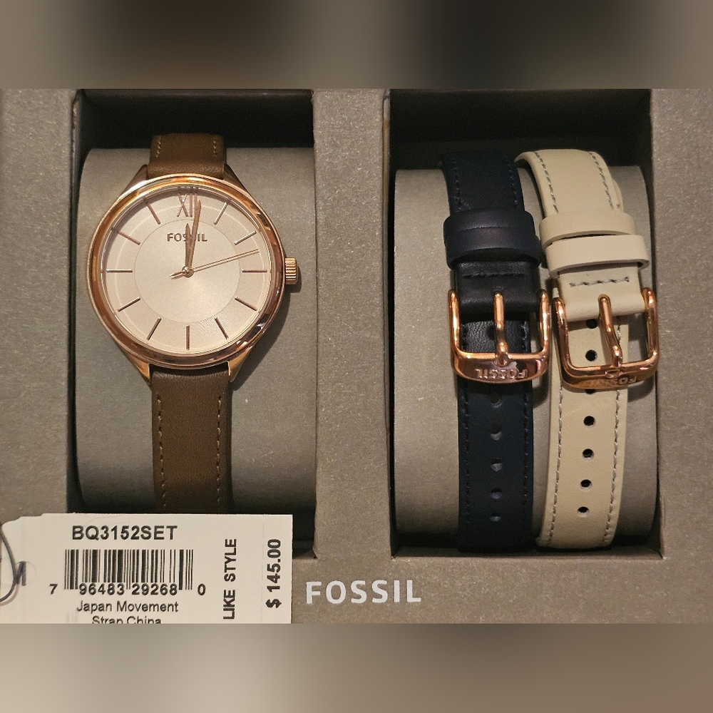 Fossil Watch With Interchangable Bands - image 1